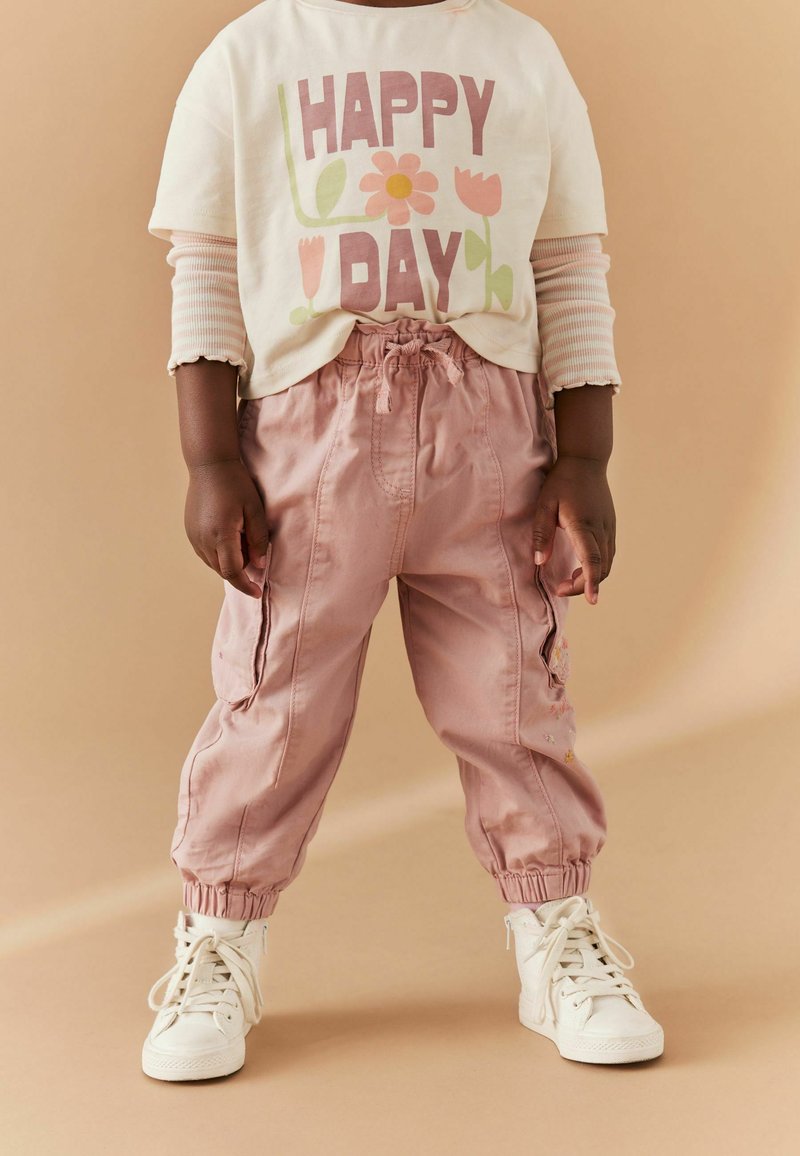 Rose FILLES Pantalon capri garçon coupe décontractée avec poche à la Rose FILLES Pantalon capri garçon coupe décontractée avec poche à la