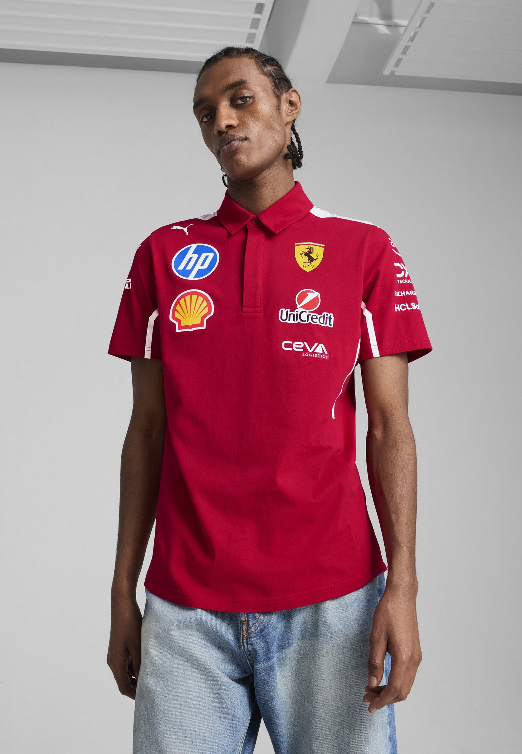 Scuderia Ferrari 2025 Team Polo レッド Puma x Scuderia Ferrari® Team ポロシャツ | Ferrari® Store