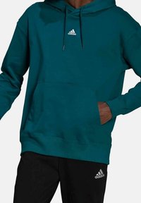 adidas Performance Felpa con cappuccio - teal