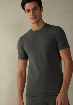 THERMO - T-Shirt basic - grafitgrau meliert