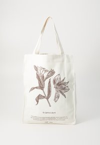 SAPRINT TOTE BAG UNISEX - Pirkinių krepšys - offwhite/brown