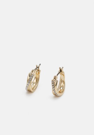 Lauren Ralph Lauren TWISTED ROPE PAVE HOOP - Pendientes - gold-coloured