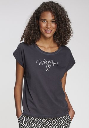 Printtipaita - schwarz