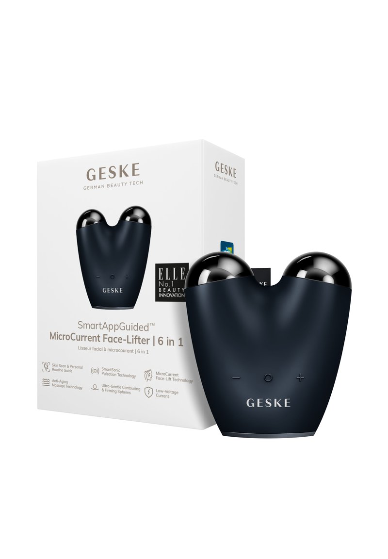 GESKE GESKE MICROCURRENT FACE-LIFTER | 6 IN 1 - ELECTRONIC TOOLS | SMARTAPPGUIDED™ - GESKE - Skincare tool - black
