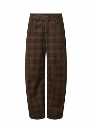 Pieces, JEANS PCVERA MW BARREL CHECK - Wide Leg - mulch