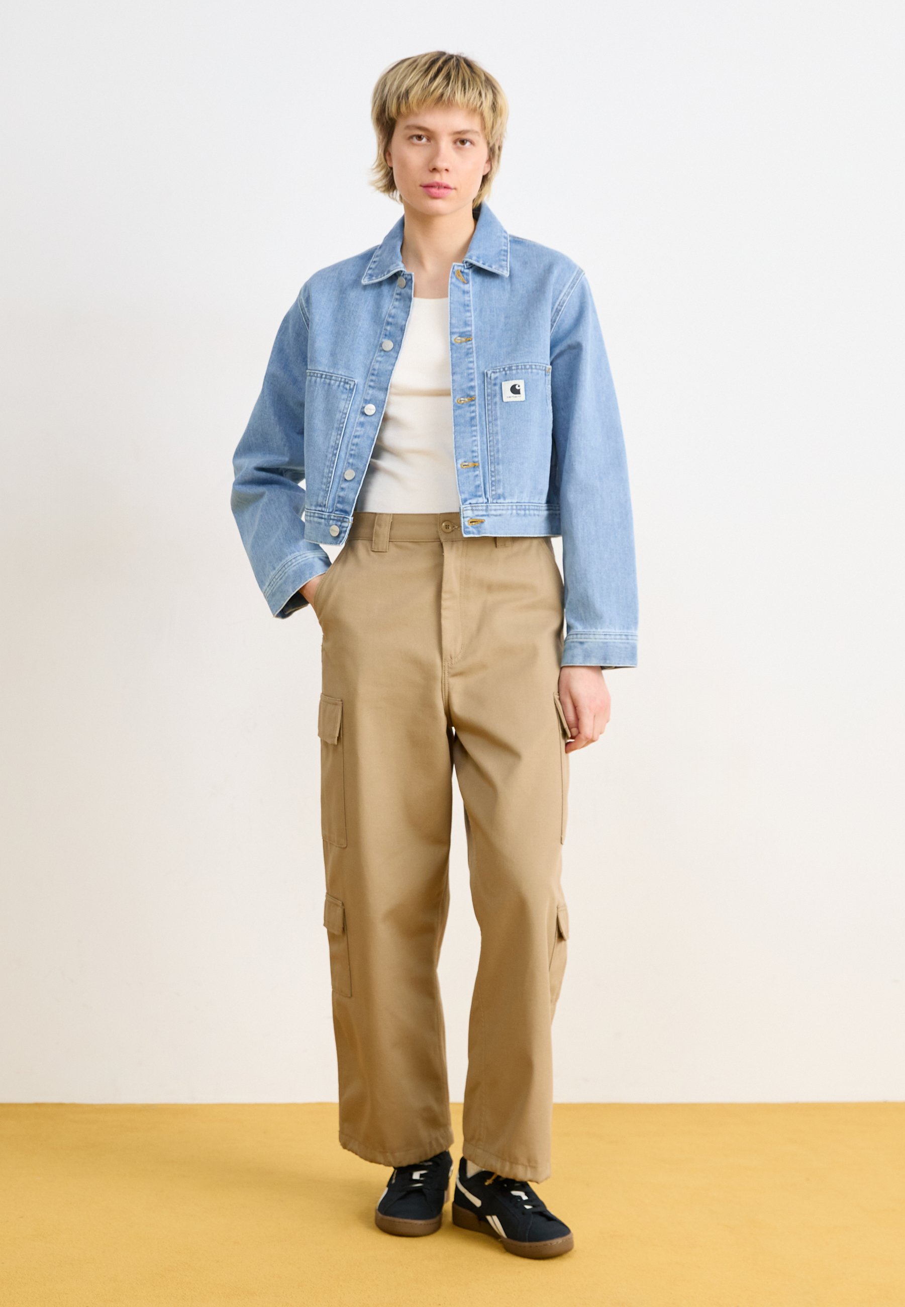 Carhartt WIP W ARCA JACKET - Denim jacket - blue stone bleached