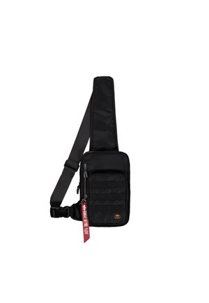 LABEL SLING - Olkalaukku - black
