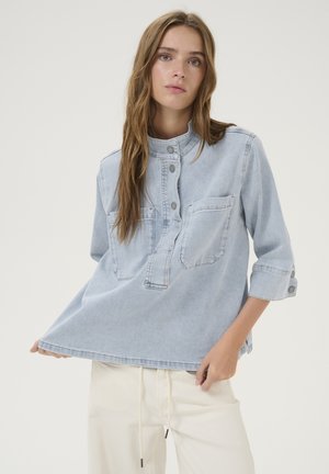 LARAMW 115 BOXY DENIM - Blouse - light blue wash