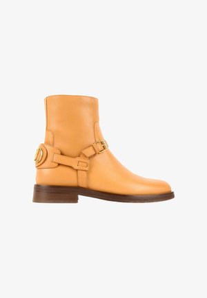 Valentino Garavani, Bottines de cowboy / motard - camel