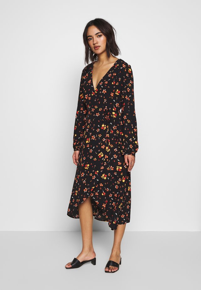 PRINT DRESS - Freizeitkleid - yellow