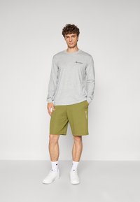 Champion ICONS CONTRAST CREWNECK LONG SLEEVE  - Long sleeved top - grey