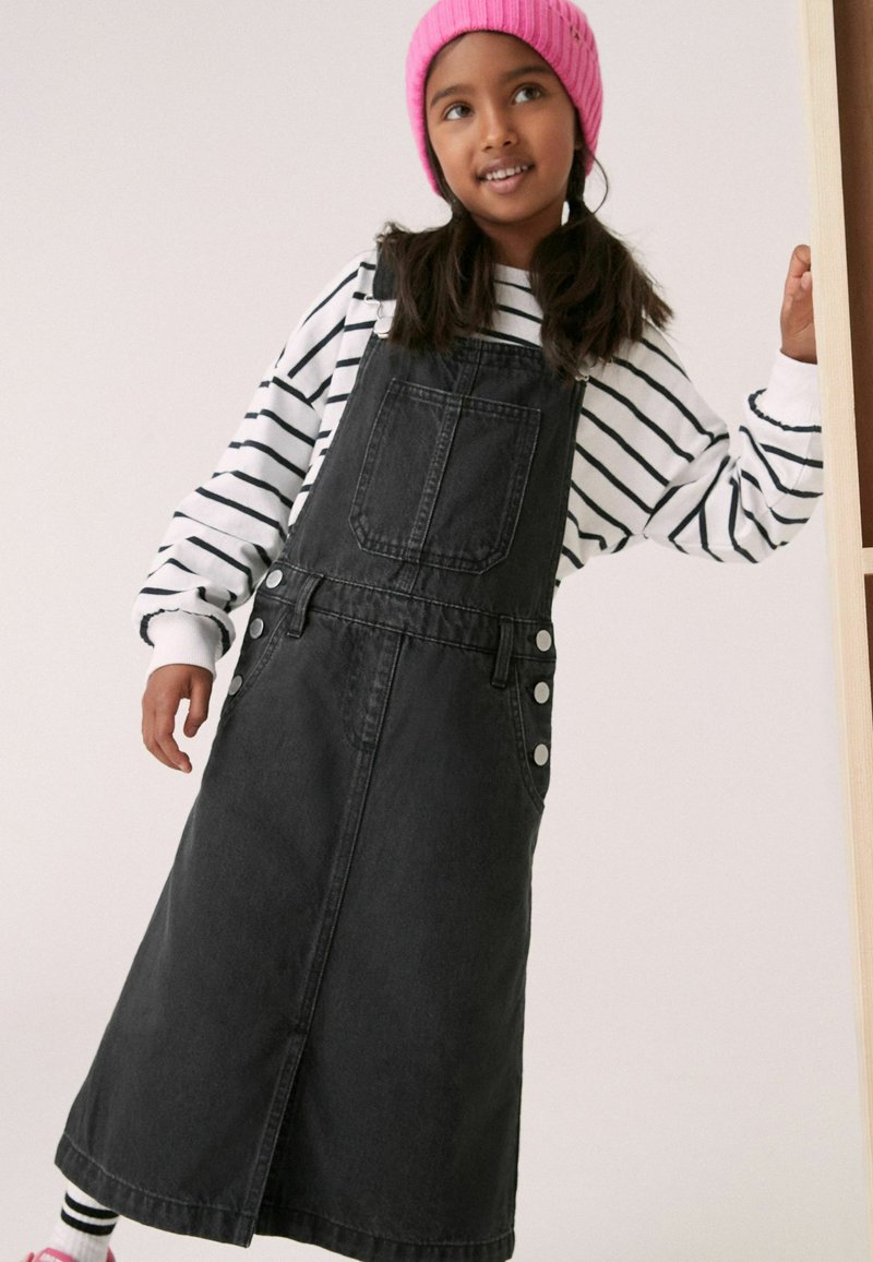 Next PINAFORE - Maxi ruha - black denim