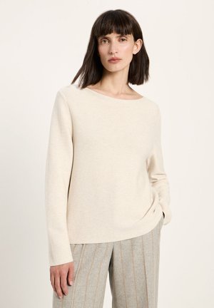 LANIUS, U-BOOT PULLOVER (GOTS) - Strickpullover - off white melange