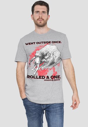 Cotton Soul DUNGEONS & DRAGONS - T-Shirt print - mottled grey