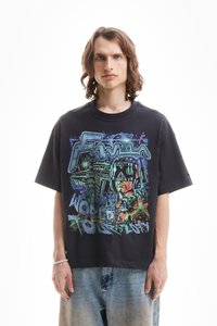 FAVELA - UNISEX - Marškinėliai su spaudiniu - vintage black Miniatiūros vaizdas 1
