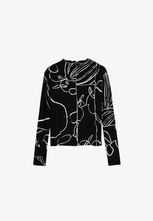 VASE SILHOUETTES - Top dugih rukava - white