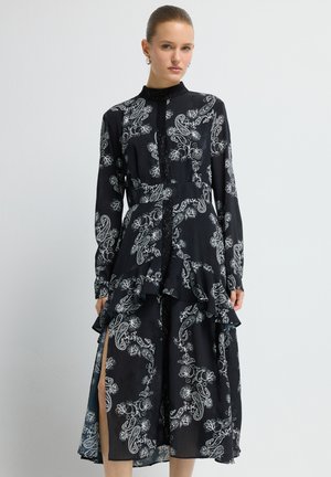 adL LACE DETAILED  - Maxi-jurk - printed black