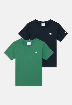 ICONS CONTRAST CREW NECK 2 PACK - Osnovna majica kratkih rukava - dark blue/green