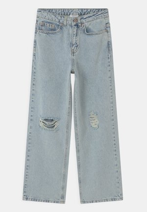 WIDE DOOP DAMAGE - Jeansy Relaxed Fit - light blue denim