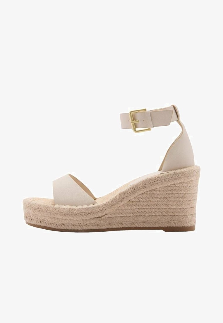 Mango Sandále s klinovým opätkom - beige