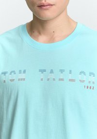 TOM TAILOR TANK MIT LOGO - Top - caribbean turquoise