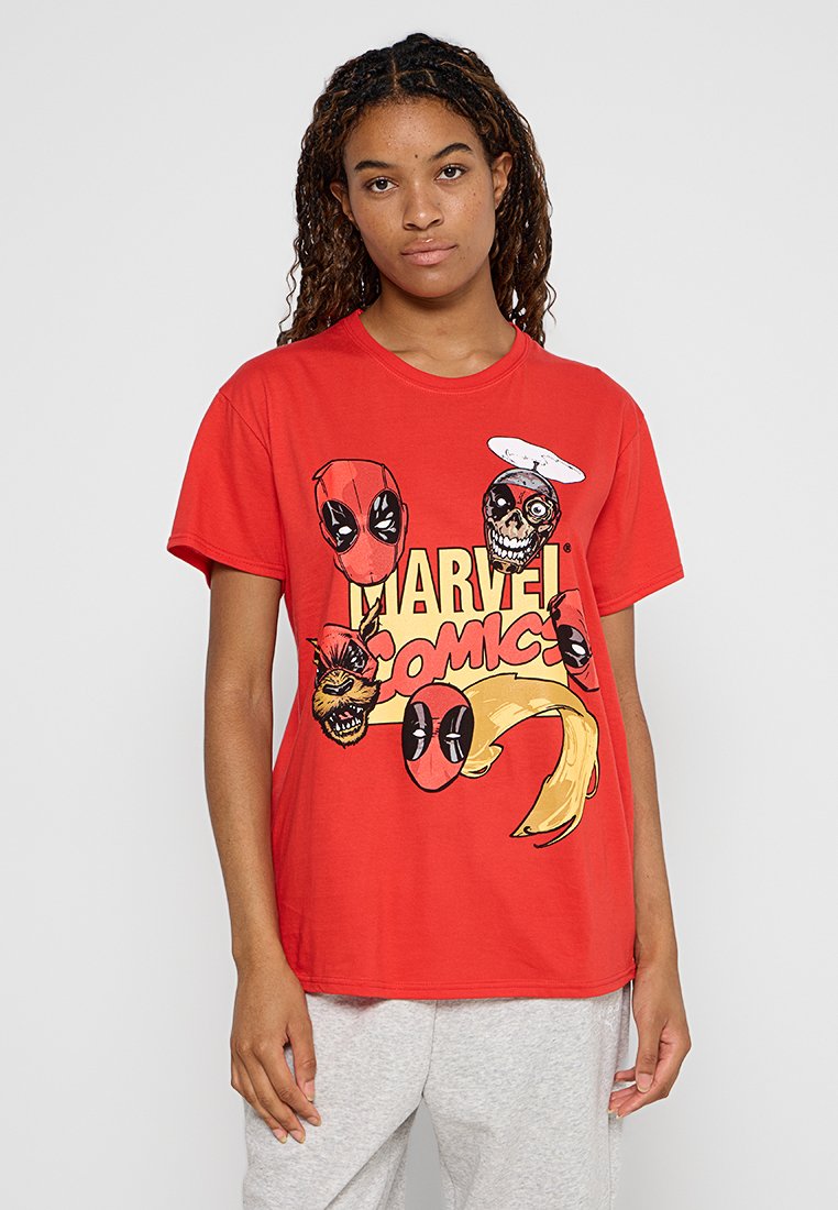 Marvel T-shirt print rood