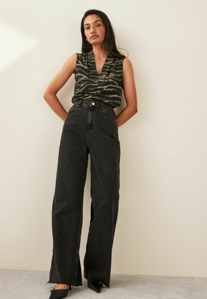 V-NECK SLEEVELESS - REGULAR FIT - Camicetta - zebra print