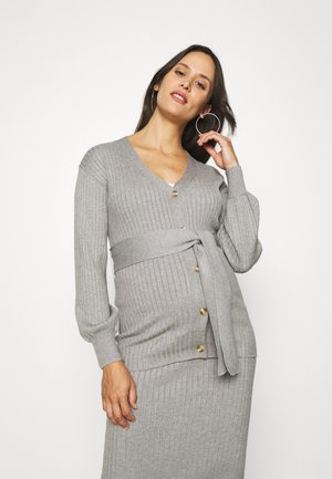 CARDIGAN WITH BUTTONS - Kardigan - grey