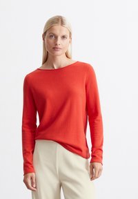 Marc O'Polo LONGSLEEVE BOAT NECK - Strickpullover - poppy red