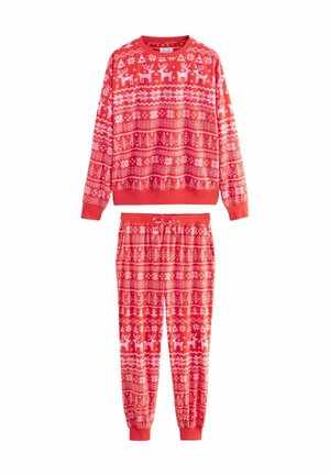 COSY LONG SLEEVE SET - Pyjama - red fairisle