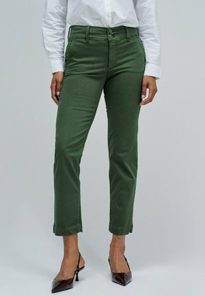 SECRET PUSH IN CROPPED  - Pantalones chinos - grün