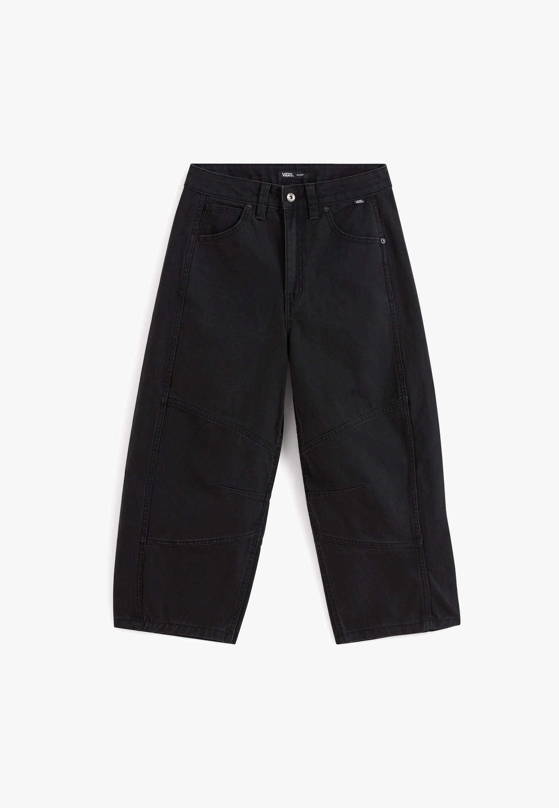Vans BLAIRE CROPPED BARREL Pernera ancha black/negro