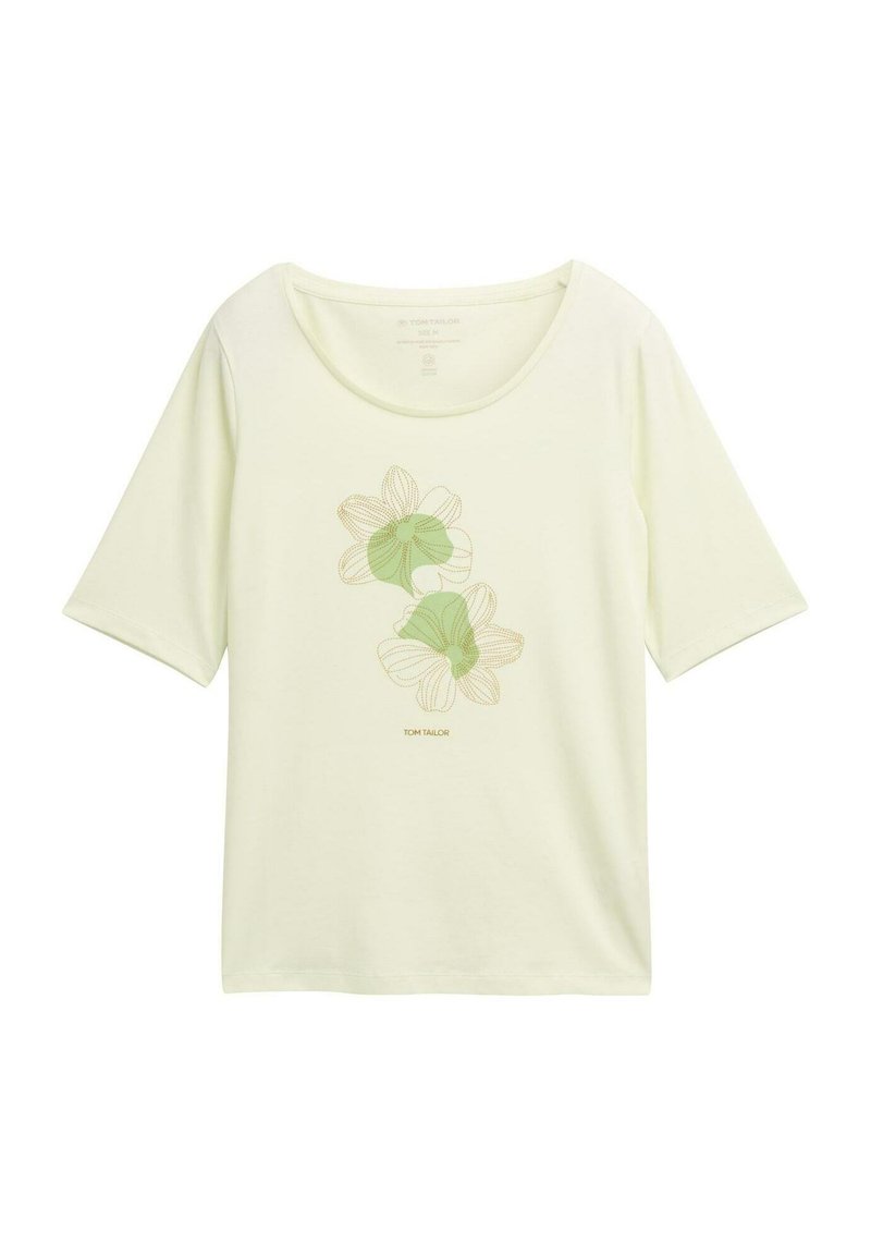 Tom Tailor T-shirt print lichtgeel Tom Tailor T-shirt print lichtgeel