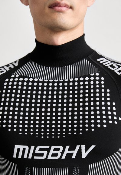 MISBHV SPORT EUROPA LONGSLEEVE UNISEX - Long sleeved top - black/white