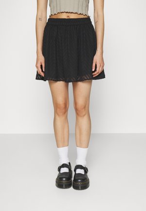 ONLY Petite ONLKLARA ZIGZAG MINI SKIRT  - Miniseelik - black