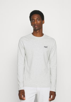 Superdry VINTAGE LOGO - Long sleeved top - glacier grey marl