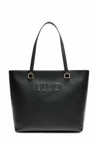 SHOPPING WITH LOGO - Shopping bag - black