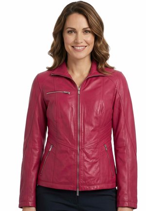 Lederjacken24, MAURA - Lederjacke - beere