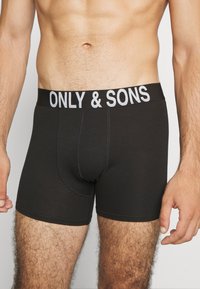 Only & Sons ONSFITZ BOLD LOGO TRUNK 3 PACK - Calzoncillos - black