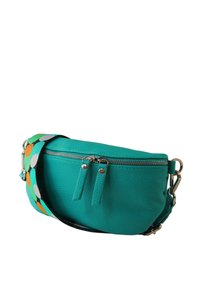 DrachenLeder Cross body bag - türkis mehrfarbi