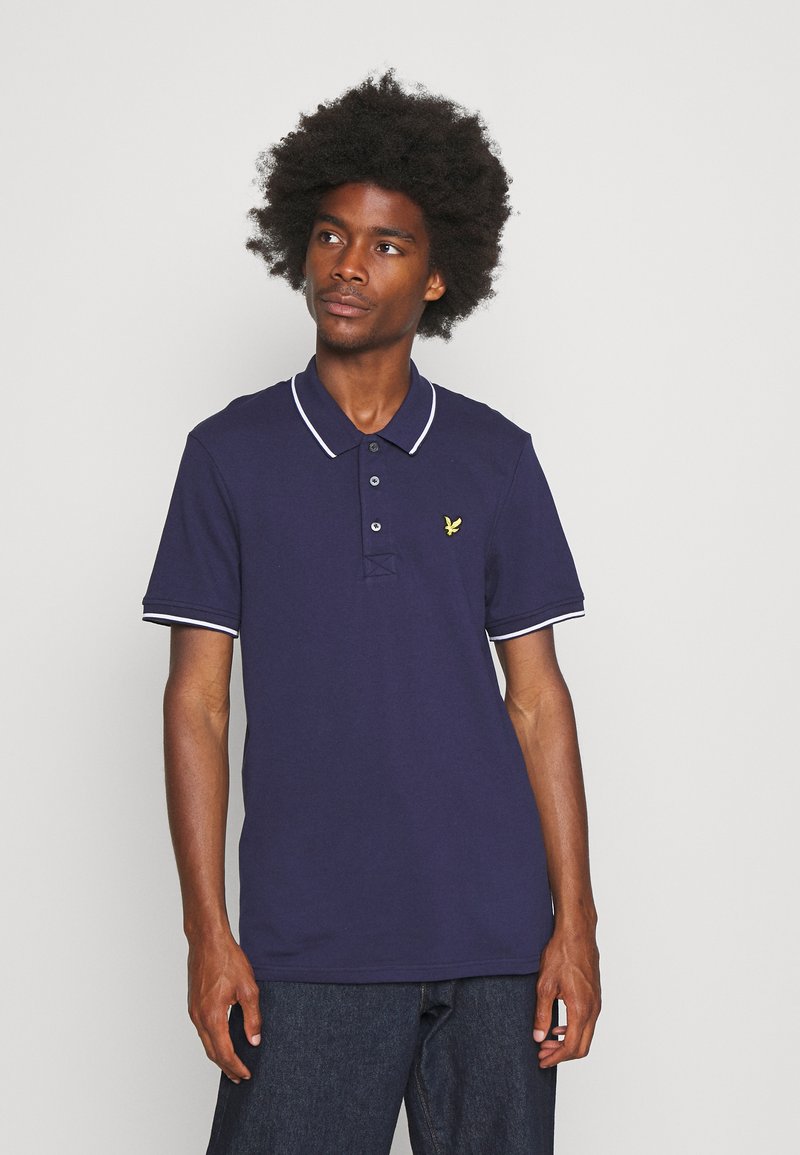 Lyle & Scott TIPPED - Polotričko - navy/white