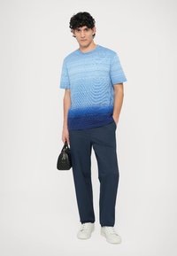 PS Paul Smith CASUAL FIT STRIPE - T-shirt estampada - light blue