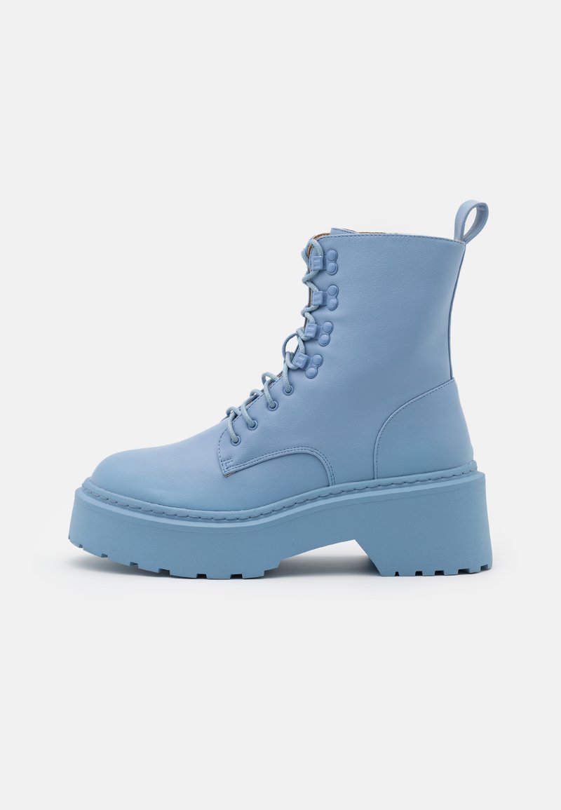 Missguided Lace Up Chunky Sole Boots Platform Ankle Boots Blue Zalando Co Uk Missguided Lace Up Chunky Sole Boots Platform Ankle Boots Blue Zalando Co Uk