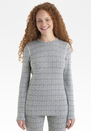 icebreaker MERINO 260 MID WEIGHT VERTEX GRAPHIC - Langærmet T-shirt - NATURAL