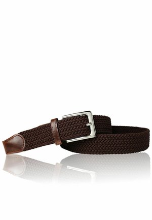 ELASTISCHER  DEHNBARER ÜBERGRÖSSEN  - Braided belt - braun