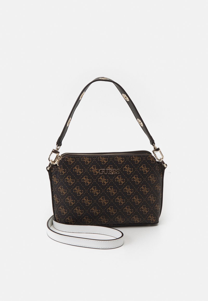 Guess WASHINGTON ZIP CROSSBODY Handbag brown/multi/brown Zalando