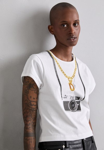 Rabanne TEE - Print T-shirt - white