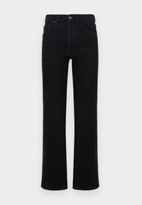 DOWN TO EARTH - Tiesaus kirpimo džinsai - washed black