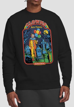 Cotton Soul, STEVEN RHODES CLOWNS ARE FUNNY - Sweatshirt - black