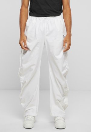 Karl Kani SMALL SIGNATURE GATHERING PARACHUTE - Pantaloni sportivi - white